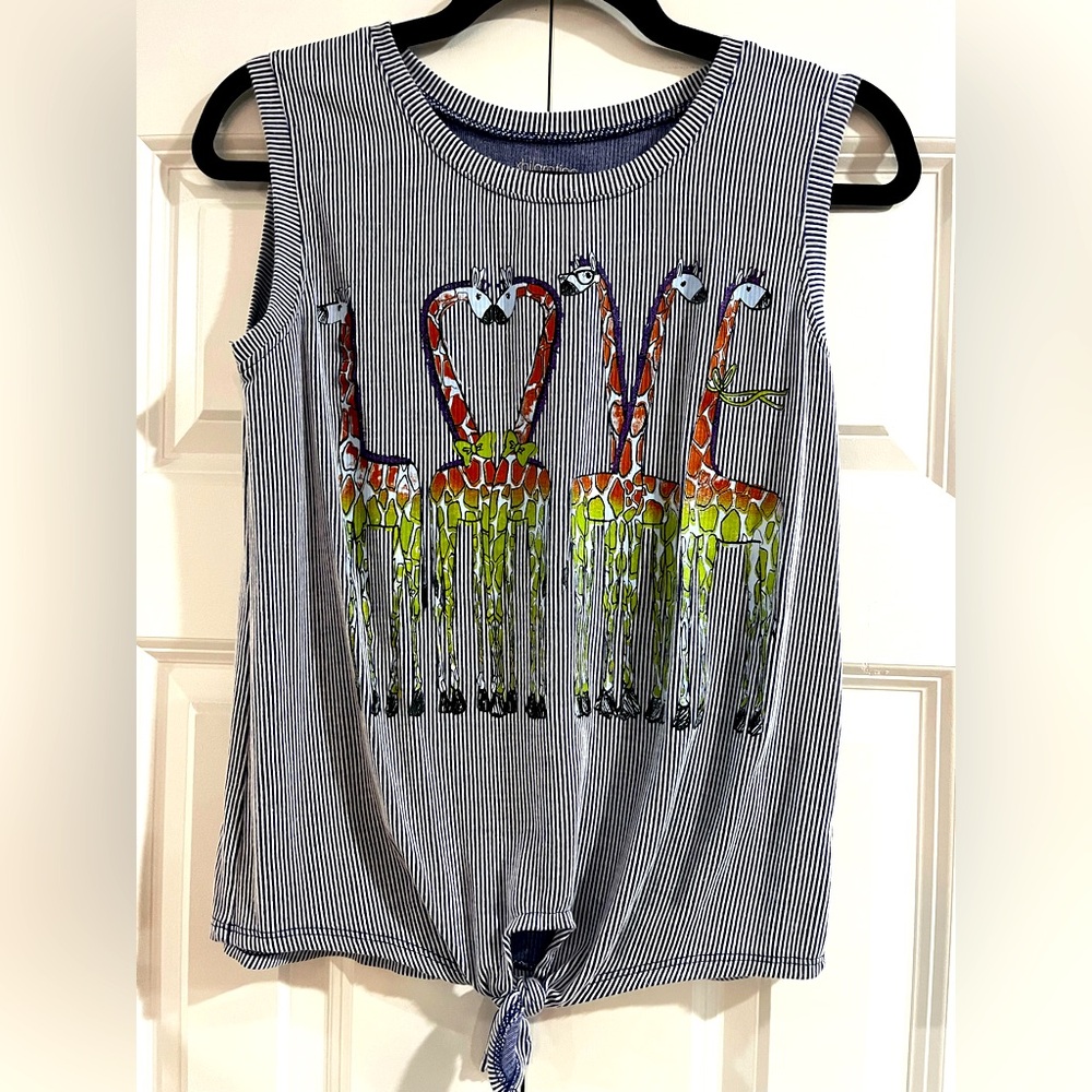 Xhilaration Kids Tank Top with Giraffe Love Design
